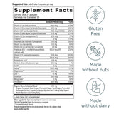Ancient Nutrition Hommes Multivitamine — étiquette lisible montrant ingrédients fermentés.