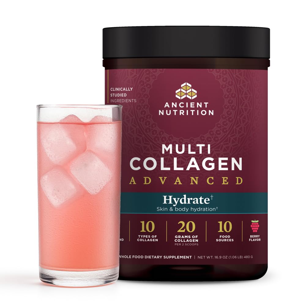 Ancient Nutrition Hydrate bottle montrant une hydratation efficace