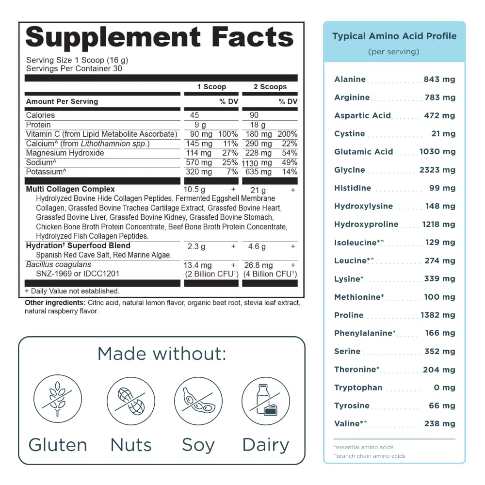 Ancient Nutrition Hydrate sel rouge et algues: base hydratante naturelle