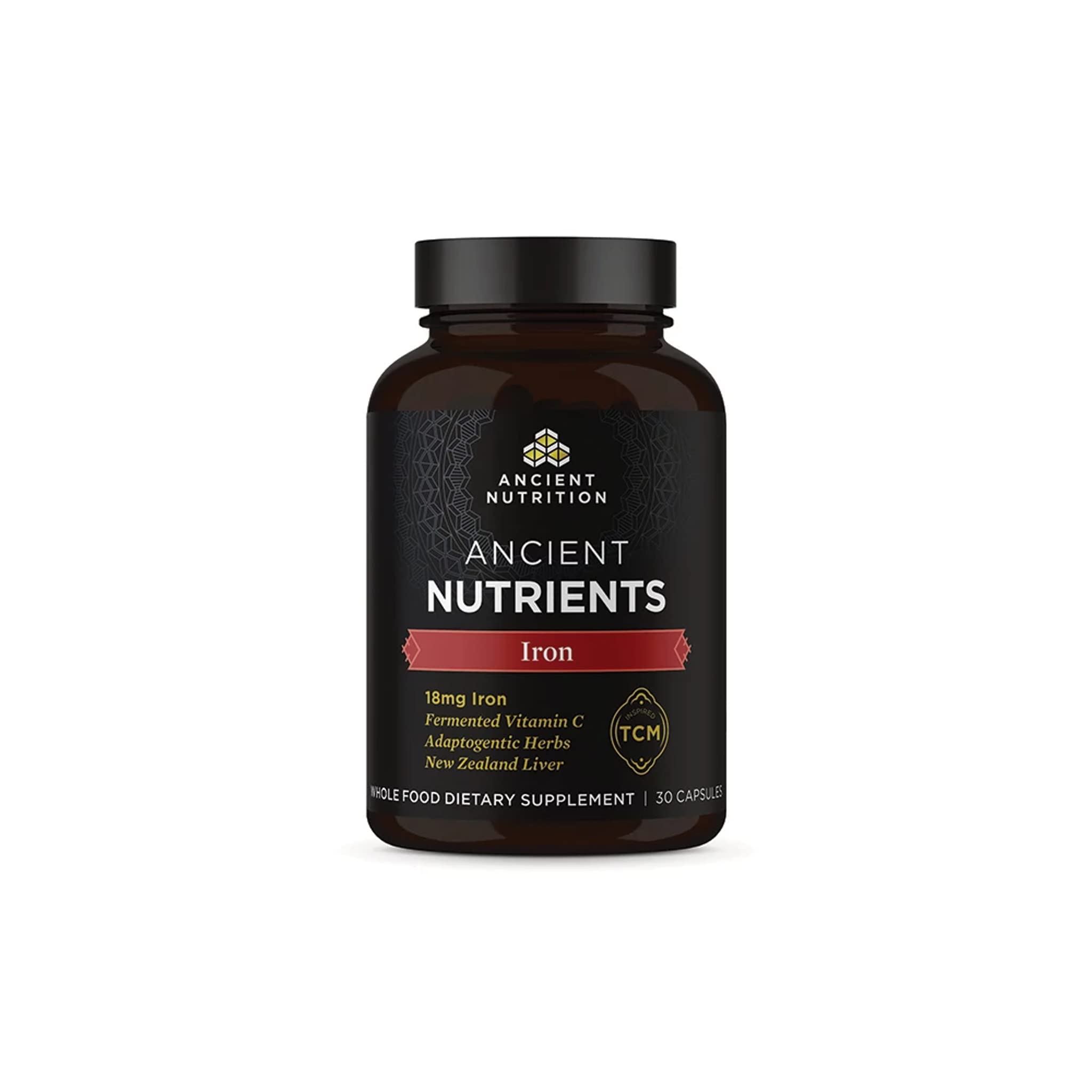 ANCIENT NUTRITION Fer 30ct : capsules pratiques pour un apport quotidien.