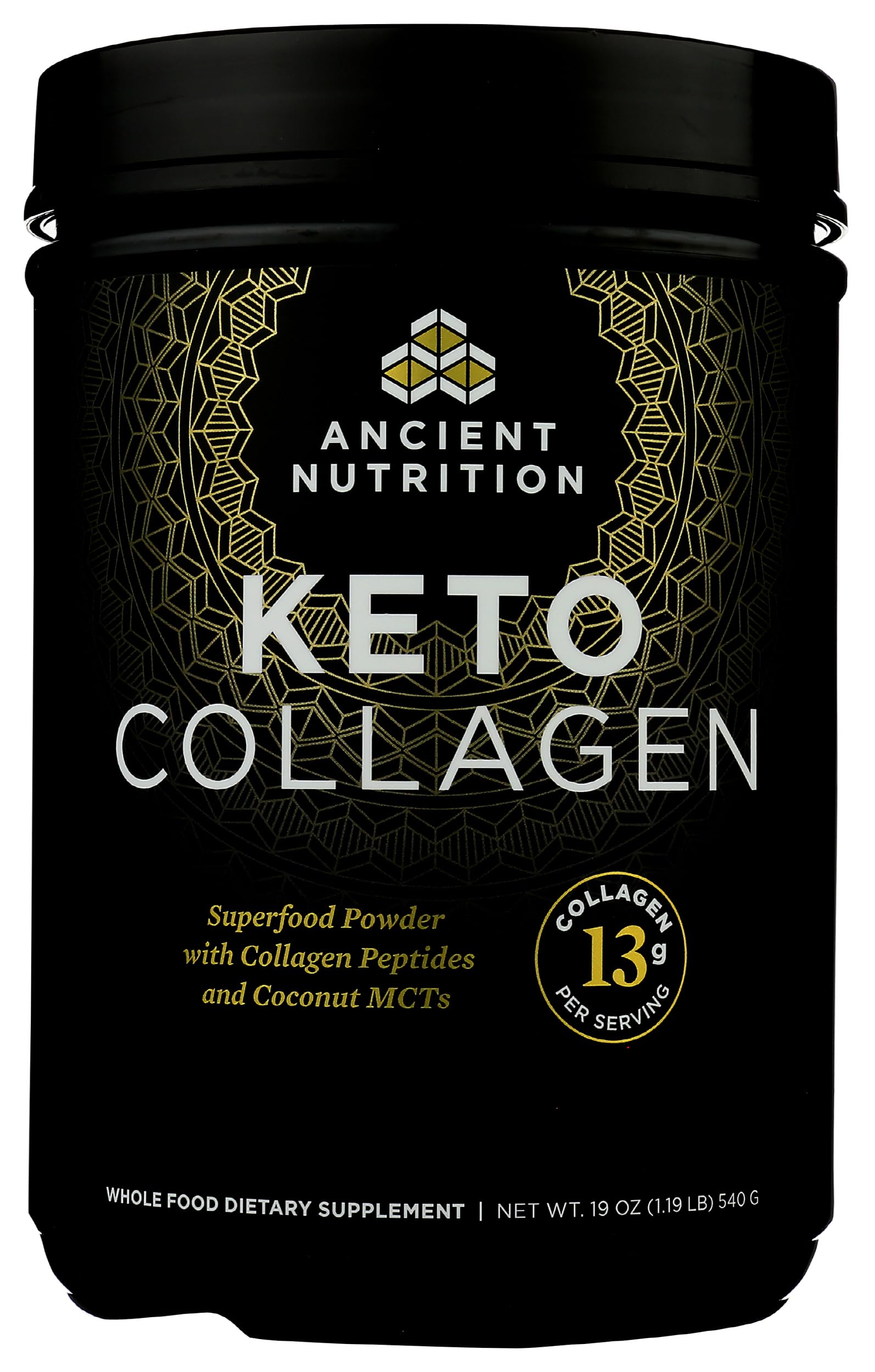 Ancient Nutrition KetoCOLLAGEN: mélange lisse avec MCT d'origine coco
