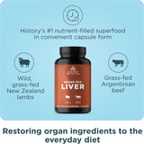 Ancient Nutrition organes foie - capsules: prises faciles pour l’apport quotidien.