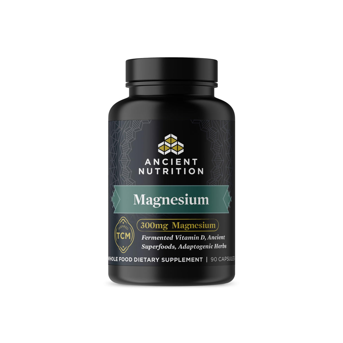 Ancient Nutrition Magnésium 300 mg – bouteille soutient le calme quotidien.