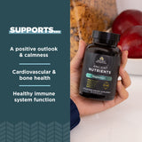 Ancient Nutrition Magnésium 300 mg – étiquette claire et sans additifs.