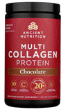 Ancient Nutrition Poudre de collagène chocolat – boisson prête à déguster, soutien potentiel peau et cheveux