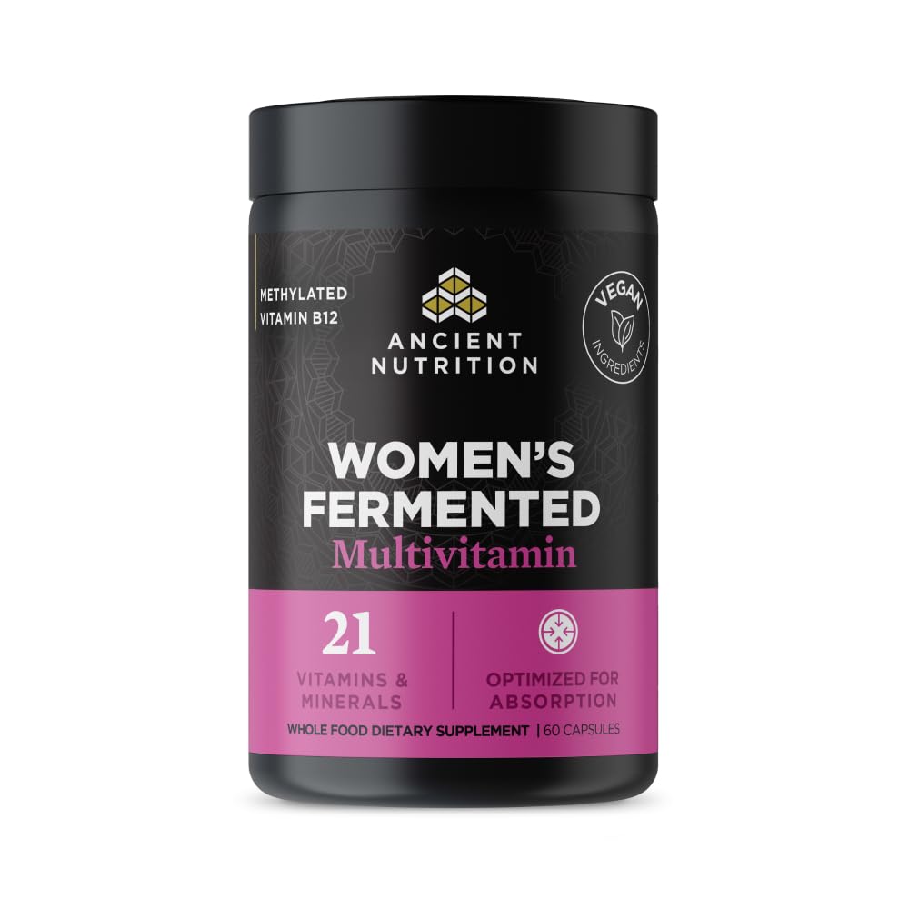 Ancient Nutrition – bouteille de multivitamines femmes prête pour le quotidien et le soutien immunitaire
