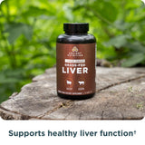 Ancient Nutrition Organ Complex – etiquette et ingredients, source de foies boeuf et agneau.