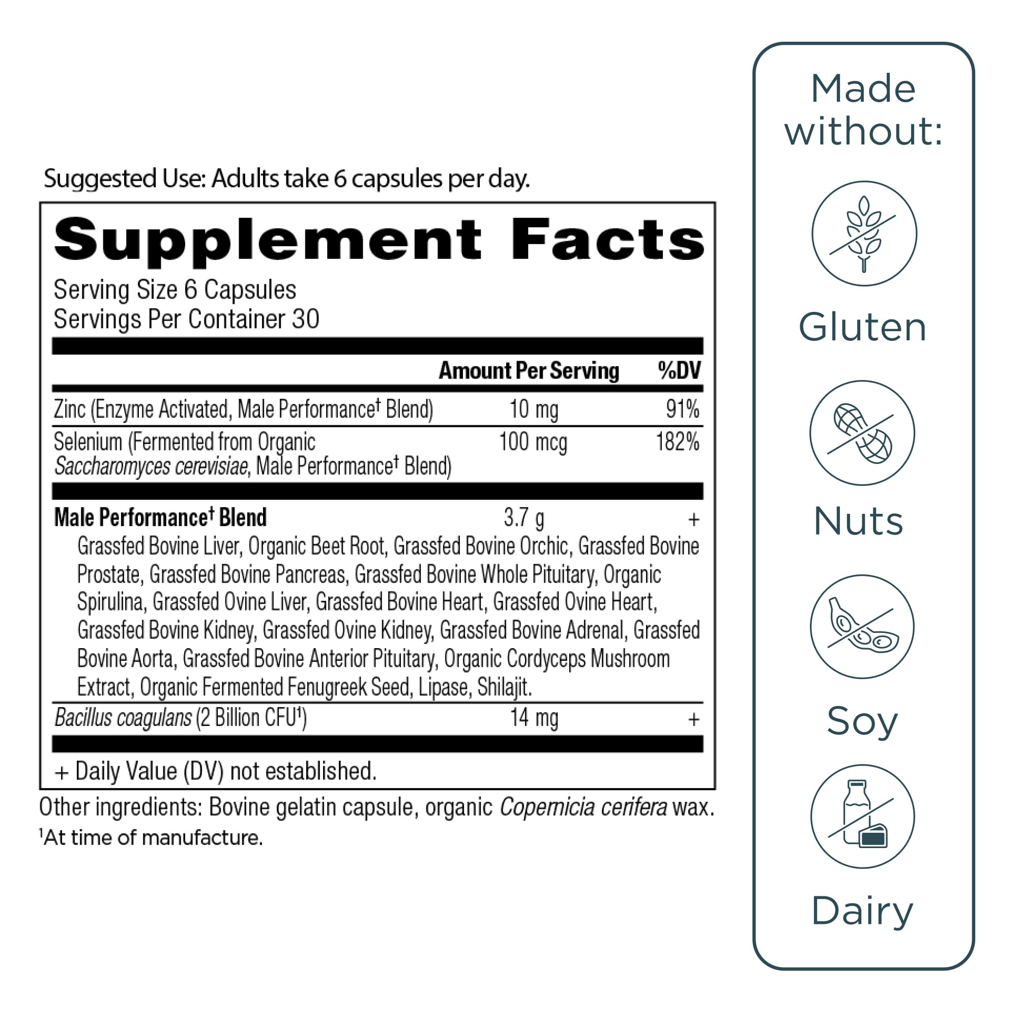 Ancient Nutrition organes pour homme – capsules faciles à avaler pour l’énergie au quotidien.
