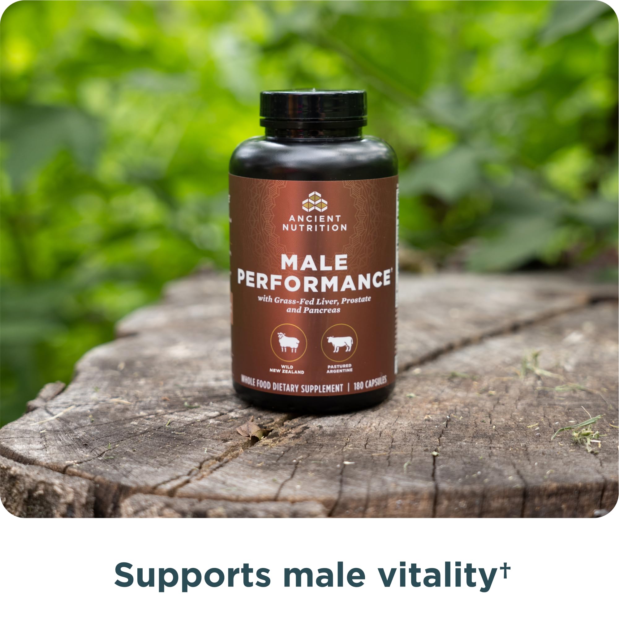 Ancient Nutrition organes pour homme – dose quotidienne recommandée de six capsules.