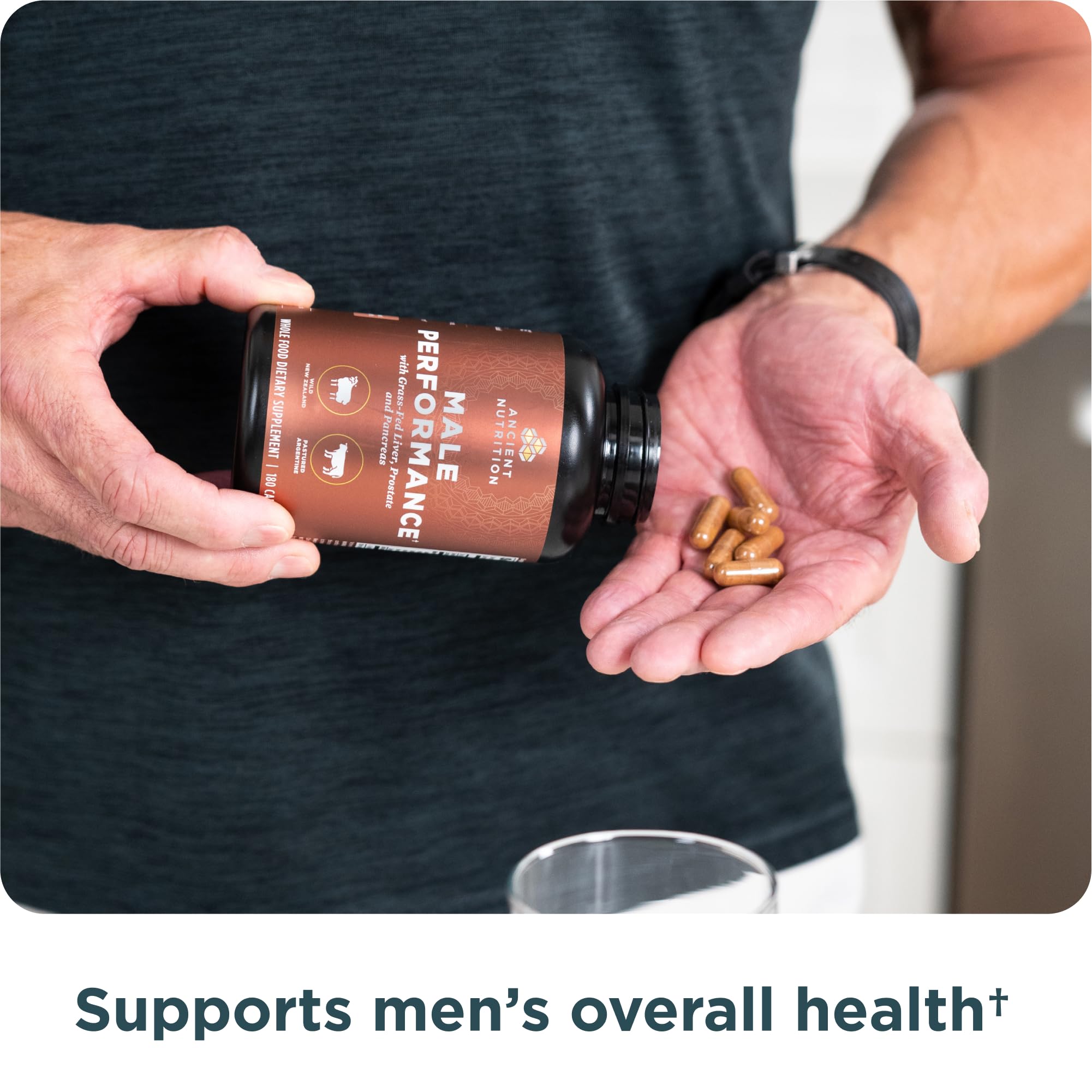 Ancient Nutrition organes pour homme – foie, prostate et pancréas de haute qualité.