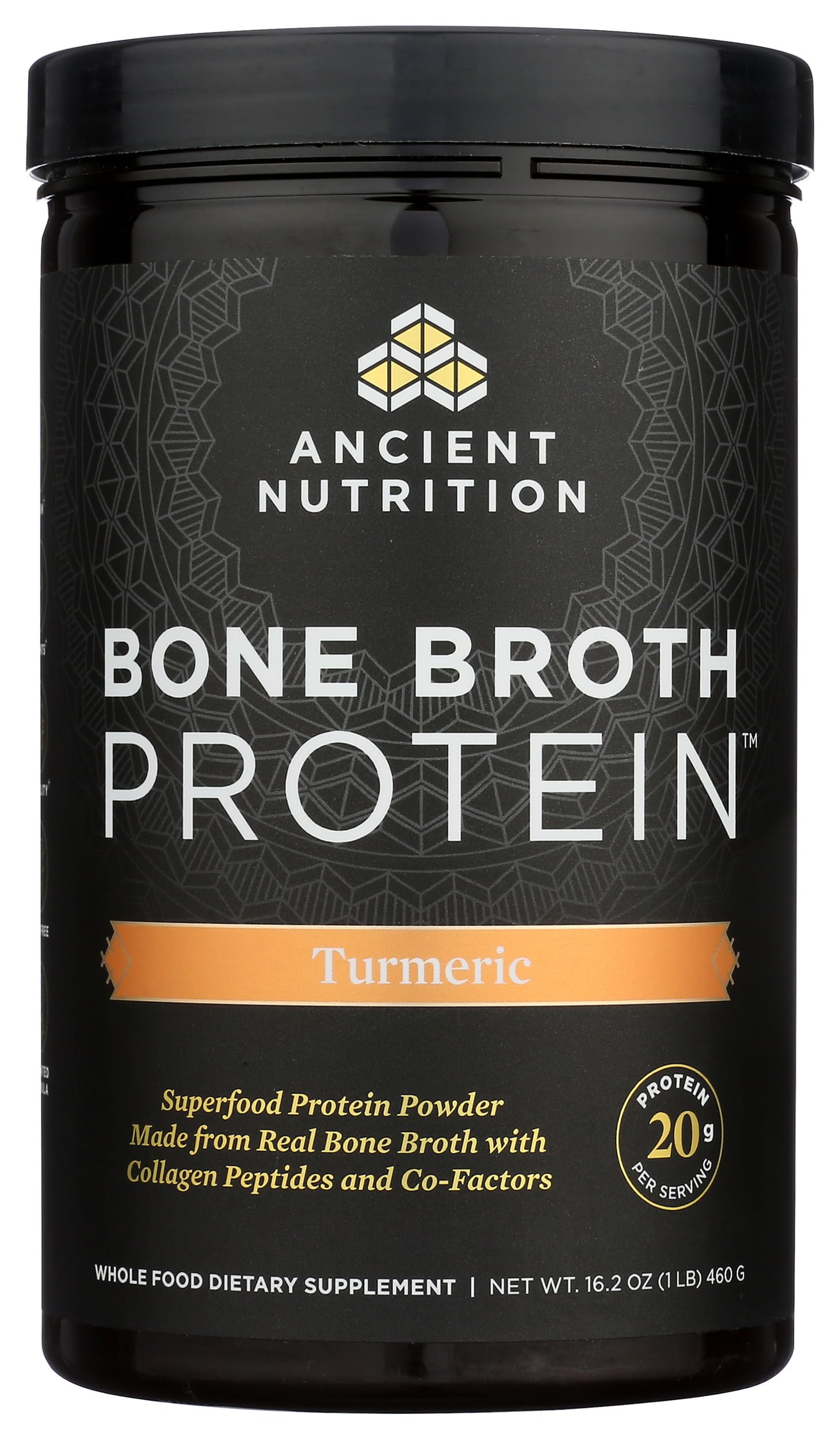 Ancient Nutrition poudre bouillon os naturel : mélange simple et polyvalent.