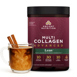 Ancient Nutrition poudre collagene hydrolysee avec probiotiques cannelle, idéal pour shake quotidien.