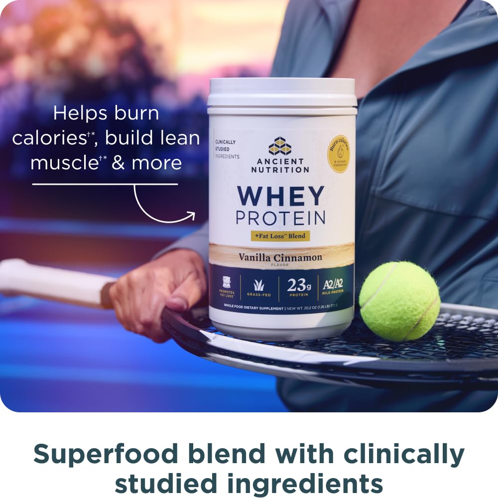 Ancient Nutrition poudre-protein vanille cannelle se mélange facilement