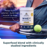 Ancient Nutrition poudre-protein vanille cannelle se mélange facilement