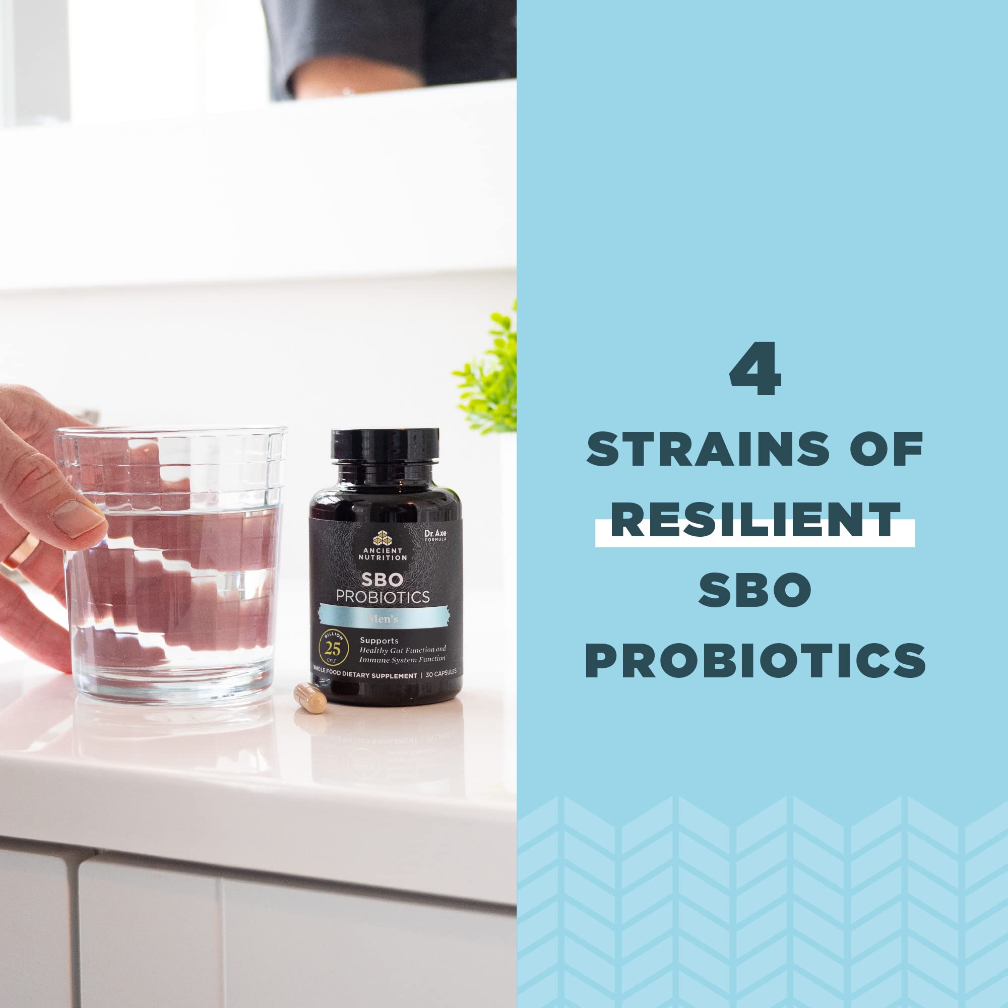 Ancient Nutrition Probiotics – 25 milliards CFU par portion, soutien polyvalent.