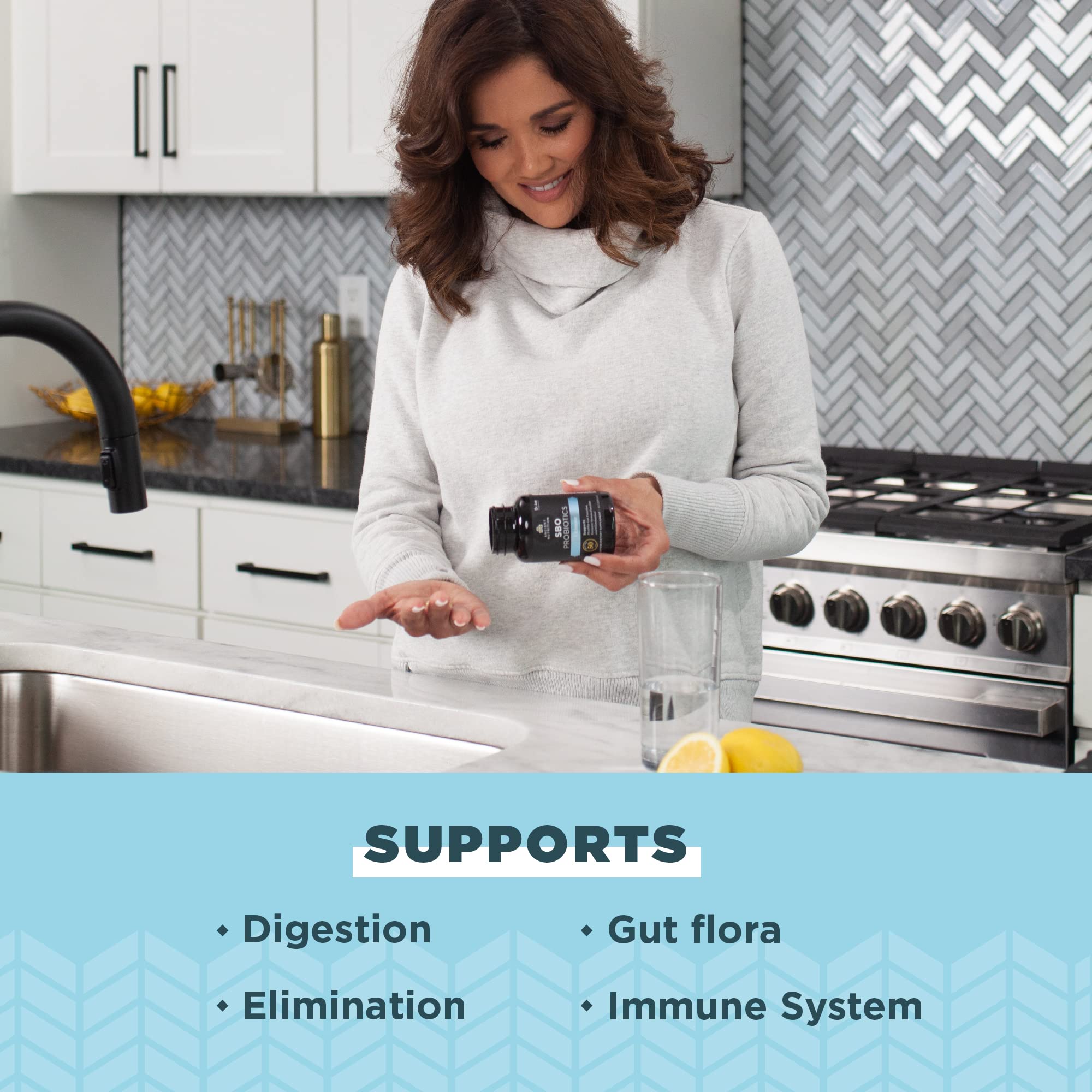 Ancient Nutrition SBO Probiotics Ultimate – emballage boîte avec logo visible