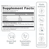 Ancient Nutrition protéine de bouillon d’os utilisation smoothie, parfait pour mode de vie actif.
