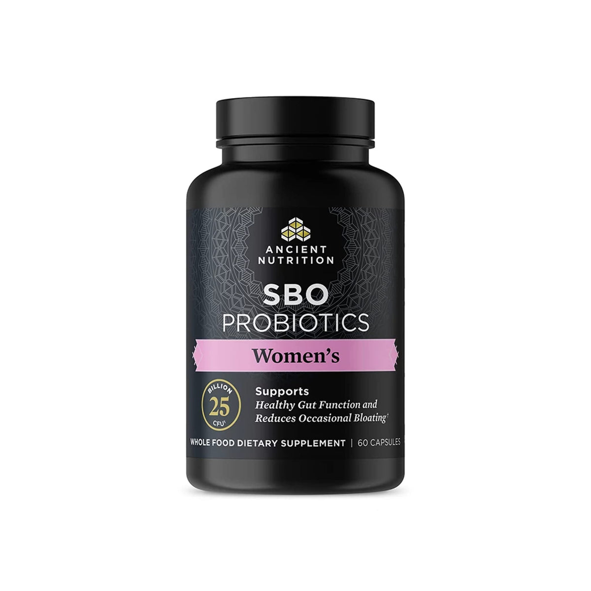 Ancient Nutrition SBO Probiotics pour Femmes, bouteille de 60 gélules prête à l'emploi pour la digestion