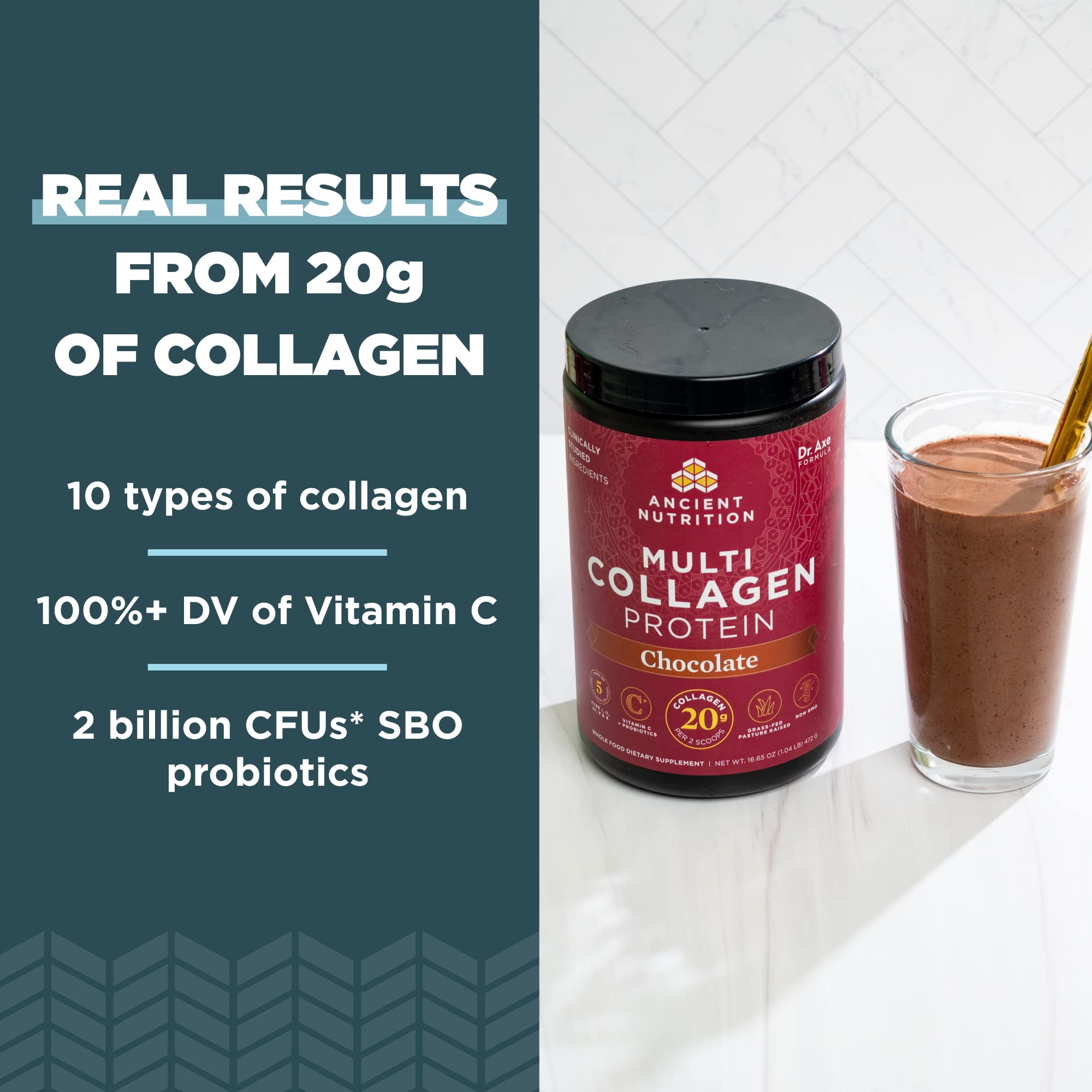 Smoothie chocolat enrichi en collagène pour un goût agréable et nourrissant