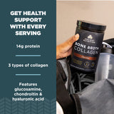 Ancient Nutrition Soutien articulations, collagene chocolat, boisson pratique pour routine quotidienne.