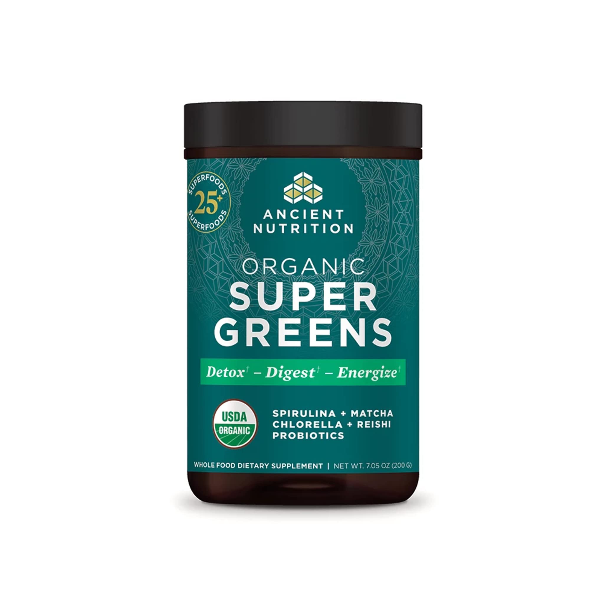 Ancient Nutrition Super Greens – bouteille prête à l'emploi pour un apport nutritionnel