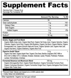 Ancient Nutrition Super Greens – ingrédients fruits et légumes riches en micronutriments