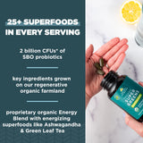 Ancient Nutrition Supergreens, comprimés énergisants, prise simple
