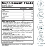 Boîte Ancient Nutrition SuperGreens biologique certifiée pour une utilisation quotidienne.
