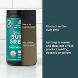 Ancient Nutrition SuperGreens goût menthe rafraîchissant, boisson quotidienne agréable.