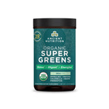 Ancient Nutrition SuperGreens en poudre menthe bio, goût frais et soutien digestif potentiel.