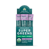 Ancient Nutrition SuperGreens, poudre saveur fruits bio, soutien des antioxydants et énergie.