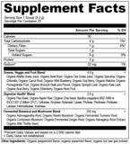 Ancient Nutrition SuperGreens avec probiotiques Bacillus coagulans, flacon visible, soutien intestinal potentiel.