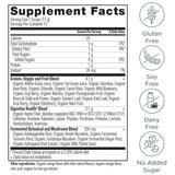 Ancient Nutrition SuperGreens avec probiotiques, soutien digestif potentiel.