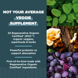 Ancient Nutrition SuperVeggies Capsules, focus brocoli, antioxydants et vitamines variés.