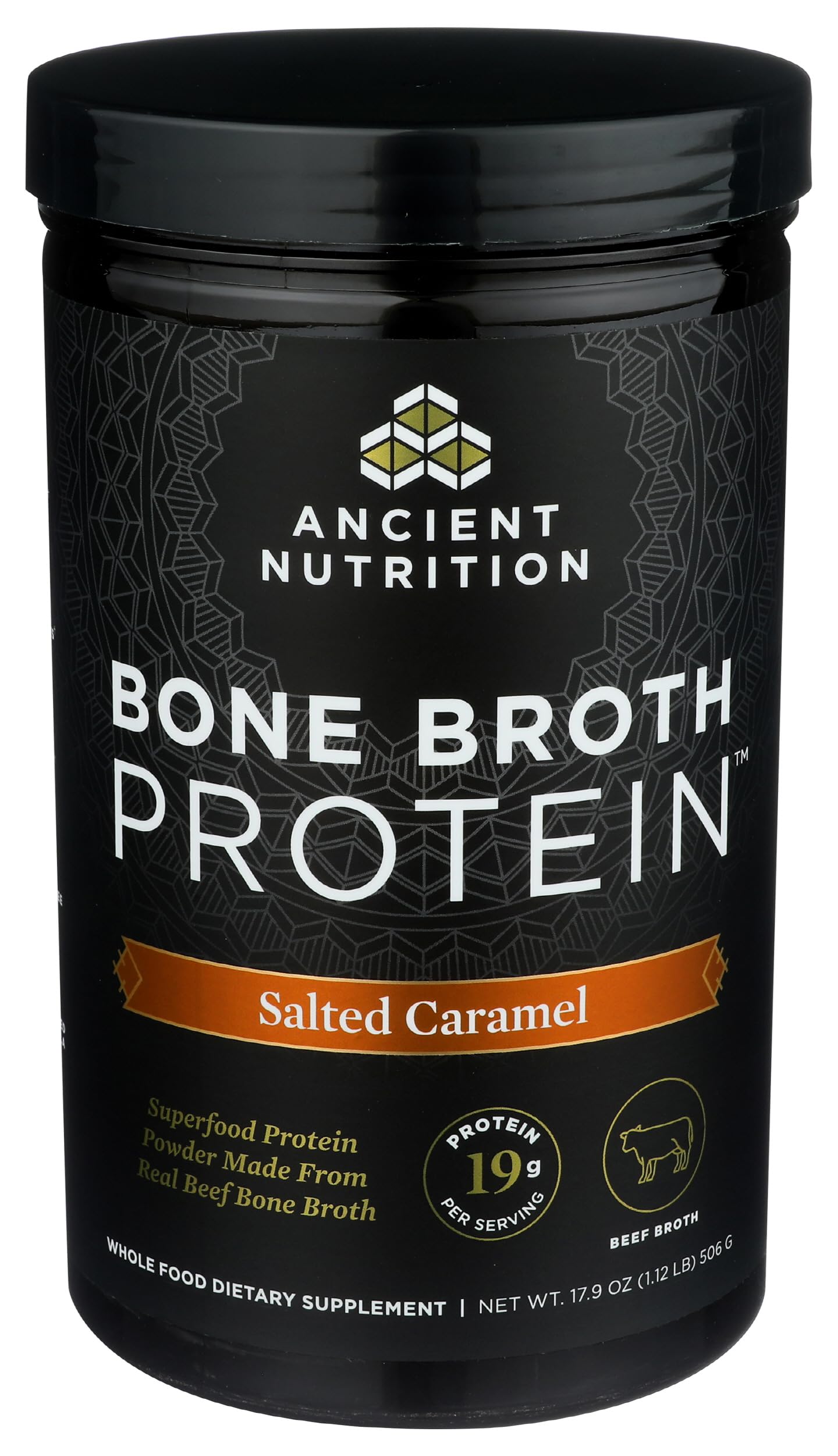 Ancient Nutrition verre eau chaude la poudre se dissout rapidement.