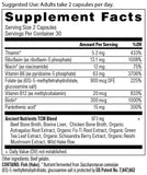 Ancient Nutrition Vitamin B Complex - Capsules: dosage pratique et intégration facile.