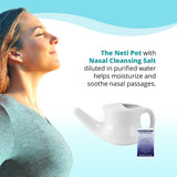 ANCIENT SECRETS Neti Pot chambre d'eau équilibrée pour rinçage maîtrisé.