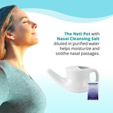 Pack de 2 Neti Pots ready-to-use et durable dans le même ensemble.
