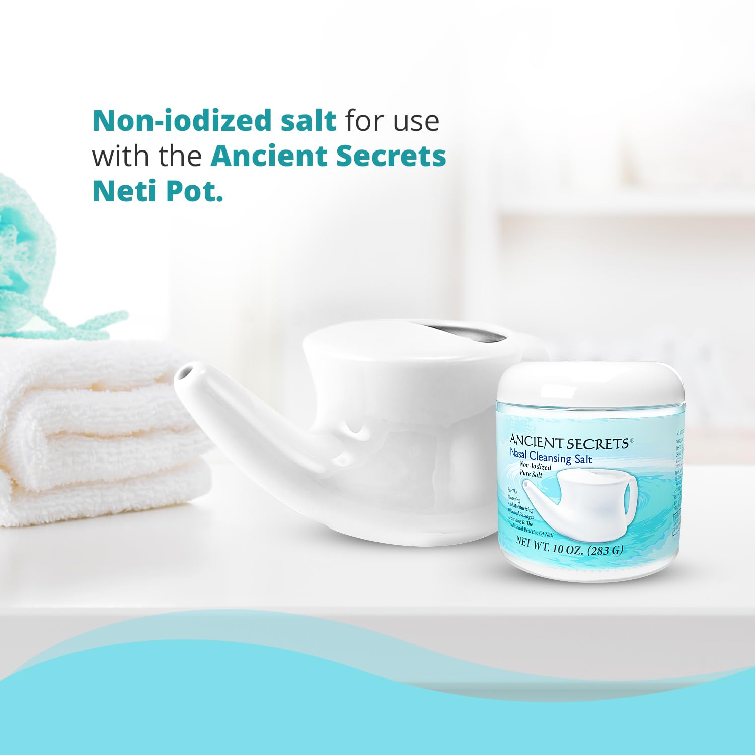 ANCIENT SECRETS Sel Neti sachet voyage: solution pratique pour le voyage.
