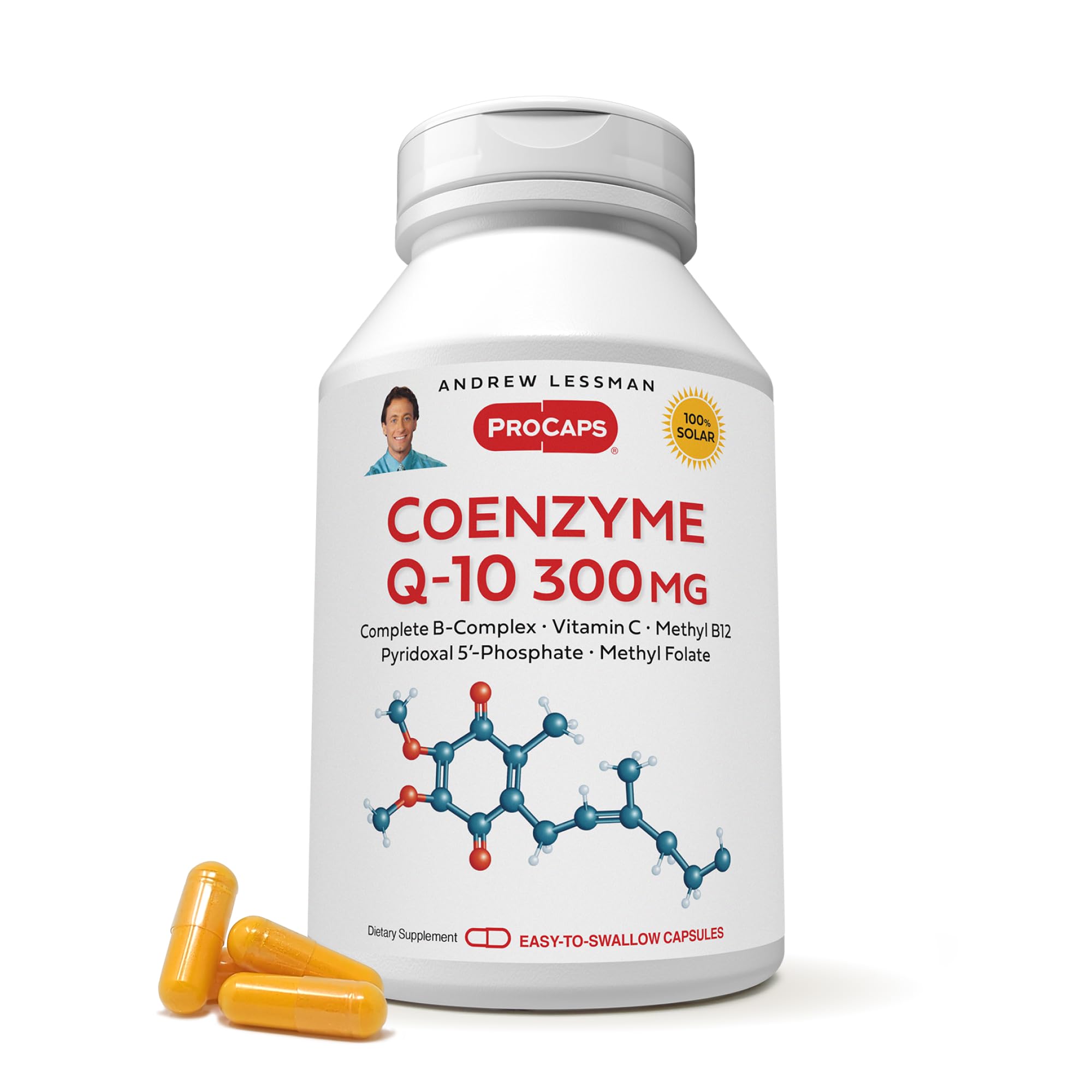 Andrew Lessman CoQ10 240 capsules dans une bouteille pratique pour l'énergie quotidienne