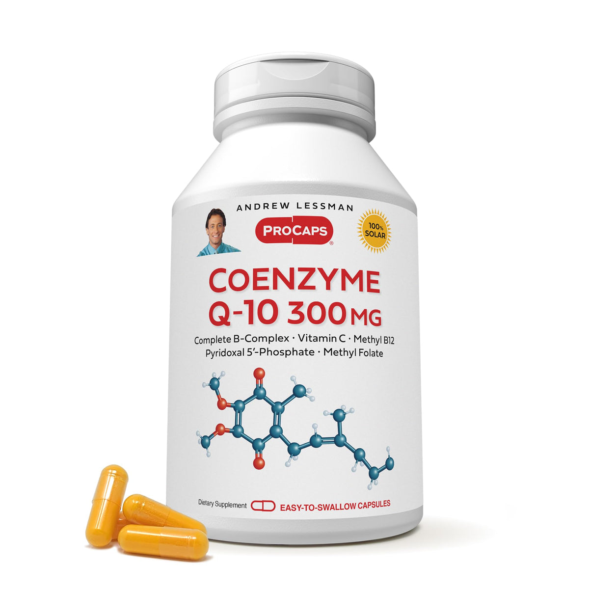 Andrew Lessman CoQ10 240 capsules dans une bouteille pratique pour l'énergie quotidienne