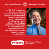 Bouteille recyclable ProCaps contenant Andrew Lessman CoQ10
