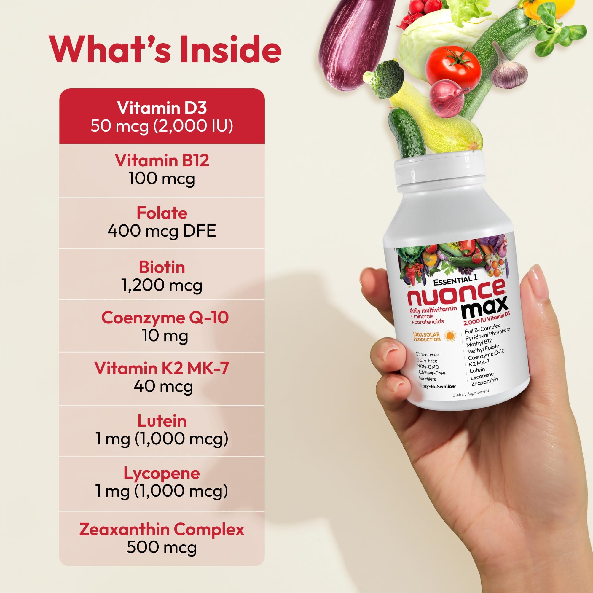 ANDREW LESSMAN Essential-1, absorption-rapide, favorise une assimilation efficace des micronutriments.