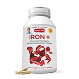 Bouteille ANDREW LESSMAN Iron Plus - capsules faciles a avaler pour une supplementation pratique.