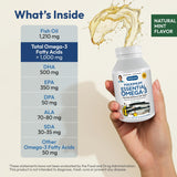 ANDREW LESSMAN Maximum Essential Omega-3 capsules translucides, signe de pureté et d’efficacité possible.