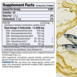 ANDREW LESSMAN Maximum Essential Omega-3 gelules menthe, faciles à avaler pour une routine quotidienne.