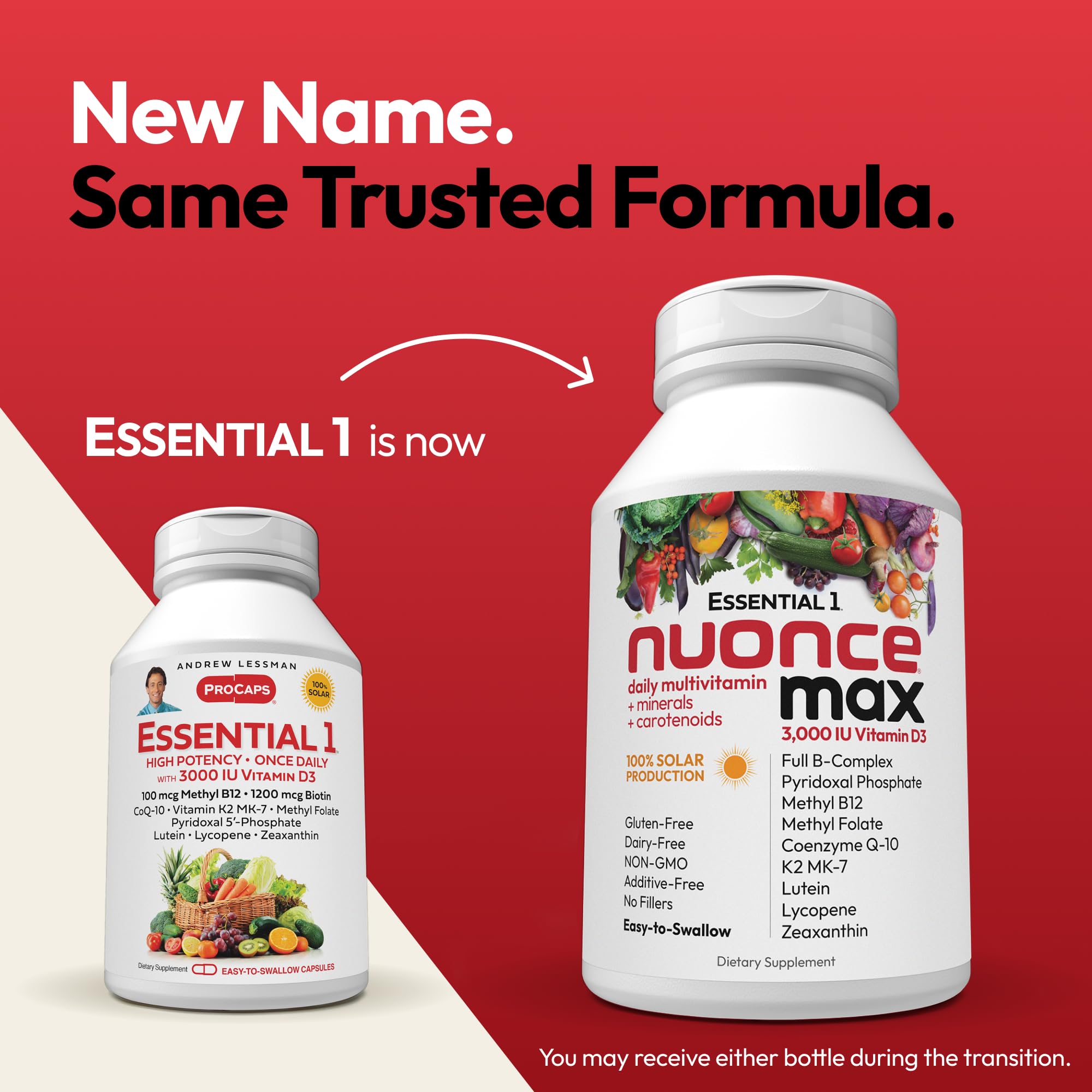 Nuoncemax d'ANDREW LESSMAN: capsules petites et faciles à avaler.