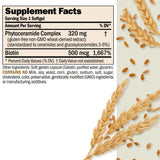 ANDREW LESSMAN Phytoceramides Biotin - emballage-carton: formule sans lactose et sans gluten.