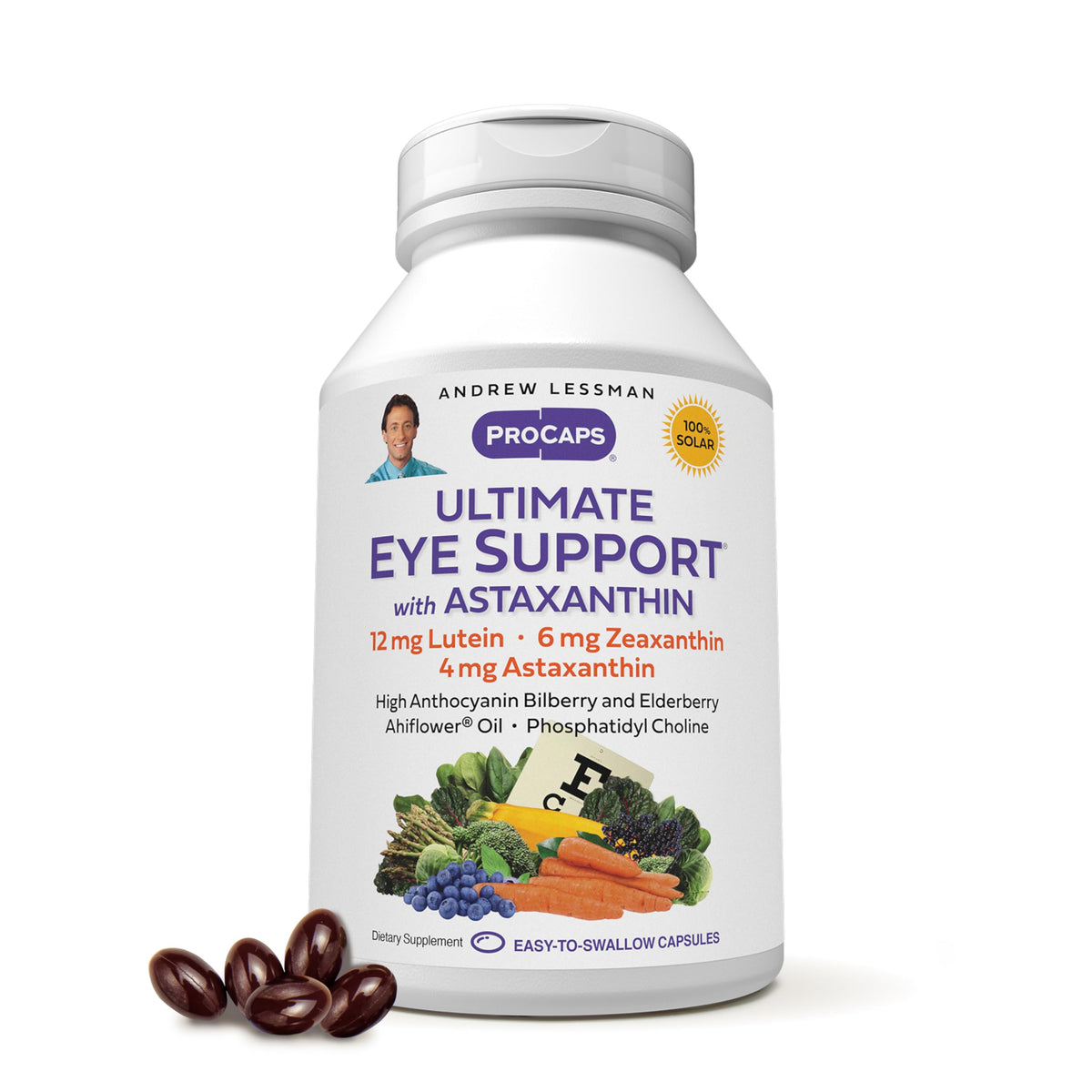 Andrew Lessman Ultimate Eye Support – bouteille vedette, routine visuelle saine