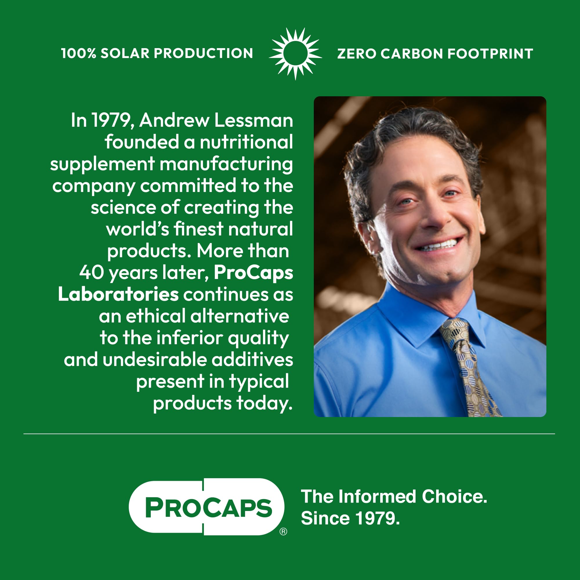 Usine ProCaps fonctionnant à l’énergie solaire, perspective écoresponsable